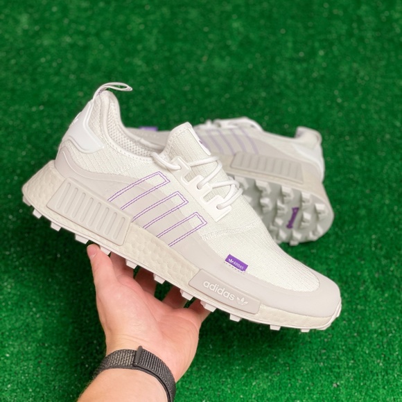 adidas Other - Adidas NMD_R1 TR Low Mens Athletic Running Shoes White Purple GZ9269 NEW Multi